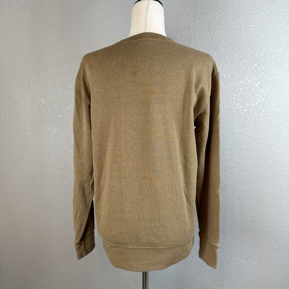 Anvil Hotel Sweatshirt x Jungmaven Size S Coyote Brown Organic Cotton Hemp - Picture 5 of 9